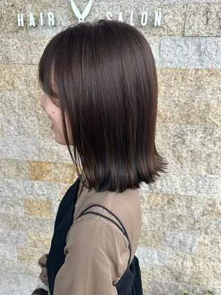 ミディアム カラー recipe 黒木 彩那のヘアスタイル