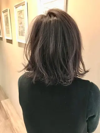 ミディアム カラー 神野 雅樹のヘアスタイル