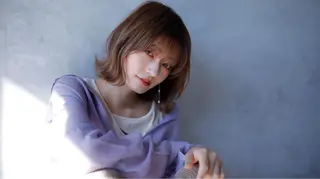 ミディアム 尾崎 優也のヘアスタイル