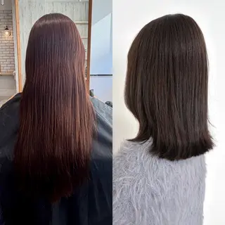 ミディアム カラー ヘアアレンジ CIEL千葉店【シエル】所属・💙A O I 💙 【縮毛矯正】のヘアスタイル