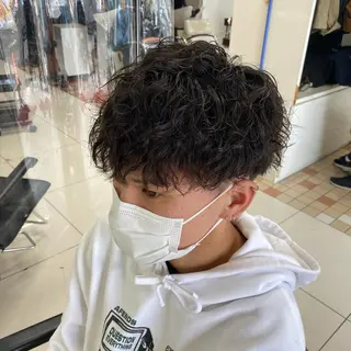 ショート パーマ メンズ メンズパーマ/ メッシュ😎タクミのヘアスタイル