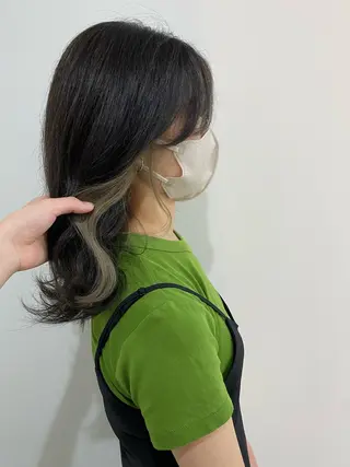 セミロング 川野 彩海のヘアスタイル