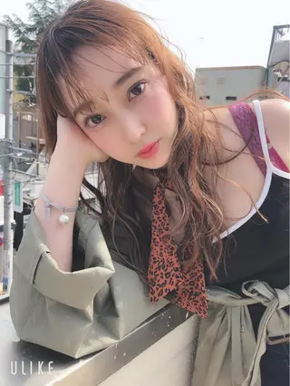 ロング カラー ma naのヘアスタイル