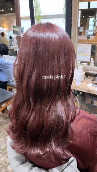 ロング 光本 杏のヘアスタイル