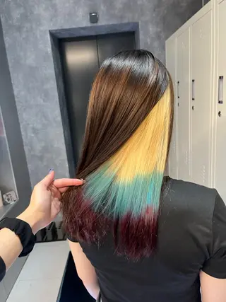 カラー pink hair 🩷mayu🩷のヘアスタイル