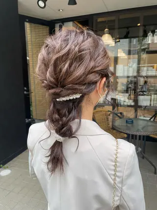 ロング ヘアアレンジ しのはら まどかのヘアスタイル