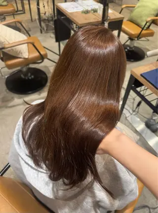 セミロング カラー ヘアアレンジ 顔まわり/レイヤー 🎀himari🎀のヘアスタイル