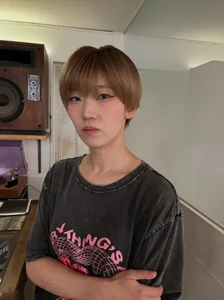 ショート ブリーチなし/透明感 /ショート/大世のヘアスタイル