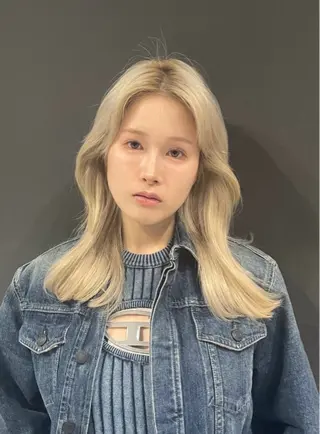 ロング カラー ハイトーン/パーマ/ メンズ / 櫻本🌐のヘアスタイル