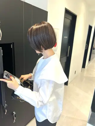 ショート カラー ショートボブ／川崎 子安健太のヘアスタイル