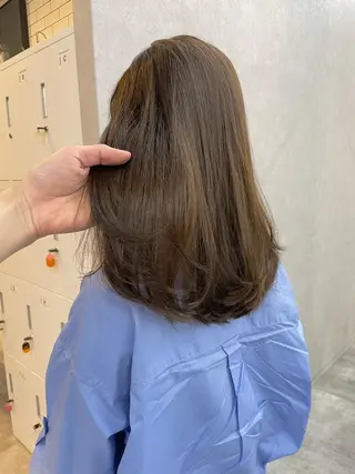 ミディアム カラー いなみね はるきのヘアスタイル