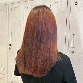 セミロング カラー 馬場 美咲のヘアスタイル