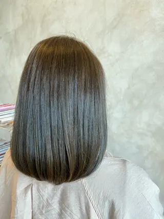 ミディアム カラー 透明感カラー🧡🌿 Mioのヘアスタイル