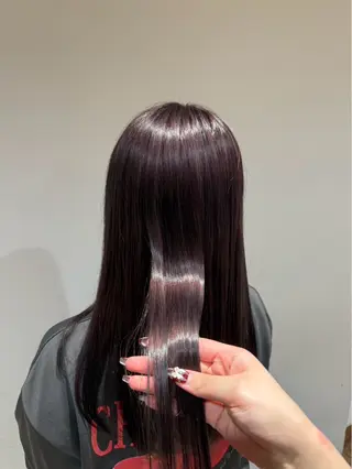 ロング カラー たきざわ ひなの／カラーモデルのヘアスタイル