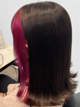 カラー PANUPON所属・🩷暖色/ケアブリー チ/nonoka🎀のヘアスタイル