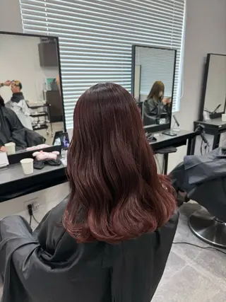 ロング カラー ヘアアレンジ 💗暖色特化ピンク/ 赤髪💗HARUNAのヘアスタイル