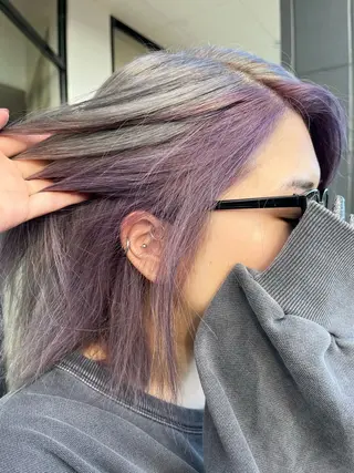 カラー 長谷川 柚乃のヘアスタイル