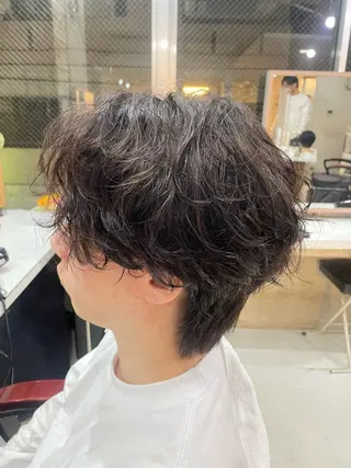 ショート パーマ PERCUT 中島快のヘアスタイル