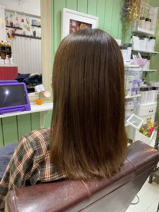 カラー 🩶西 雪乃/透明感 くすみカラー🫧のヘアスタイル