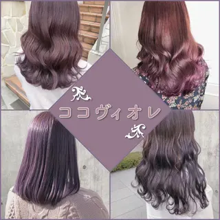 セミロング カラー ヘアアレンジ メンズ キッズ 💟Chloe原宿店 🩶ハイトーンのヘアスタイル