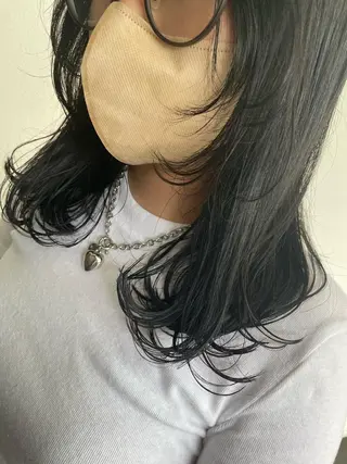 ミディアム カラー tablier所属・tablier 熊谷日菜子のヘアスタイル