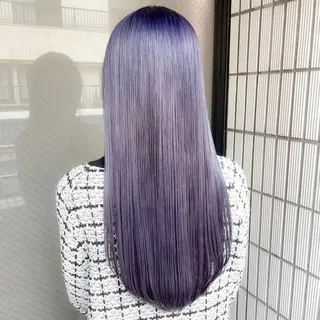 セミロング 🎀愛されピンク ラベンダー💜ゆいのヘアスタイル