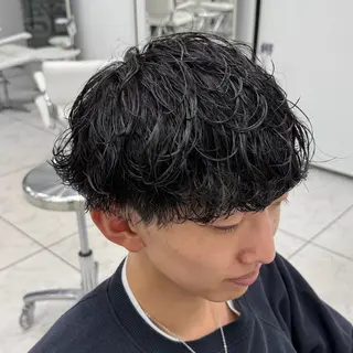 ショート カラー パーマ メンズ Ace men's salon 岡崎店所属・水谷 璃温のヘアスタイル