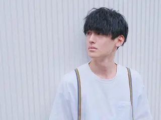 ミディアム メンズ パーマ 大江 聖のヘアスタイル