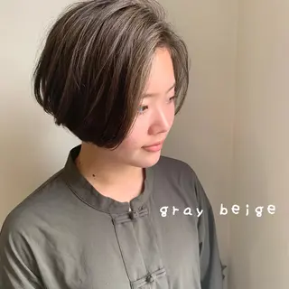 ショート カラー ボブウルフ／ボブ Satsuki【名駅のヘアスタイル