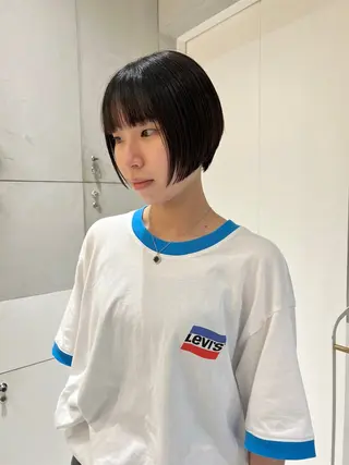 ショート パーマ/レイヤー /店長/YURAのヘアスタイル