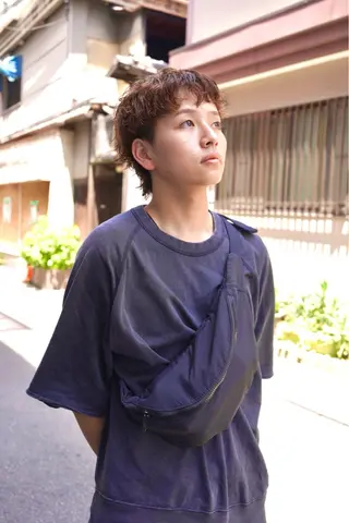 ショート カラー パーマ メンズ スパイキーショート /パーマ/山本孝明のヘアスタイル