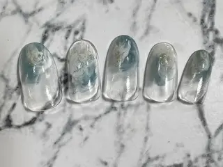 ネイル ❤️💛🩵京橋 痛ネイル⭐️3Dのネイルデザイン