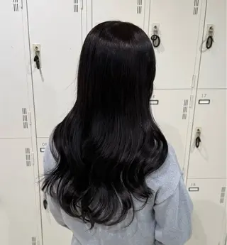 セミロング カラー 透明感ハイトーン ︎︎☾mizukiのヘアスタイル