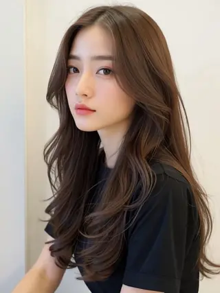 セミロング カラー 艶カラー/レイヤー カット✂️近澤瑠以のヘアスタイル