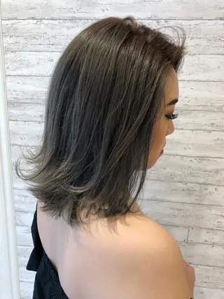 ミディアム カラー 小顔カット/レイヤー 【WiLL】加藤のヘアスタイル