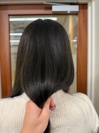 ミディアム カラー 目黒 花奈のヘアスタイル