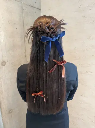 ロング ヘアアレンジ 女性に人気♪ はやしほのかのヘアスタイル