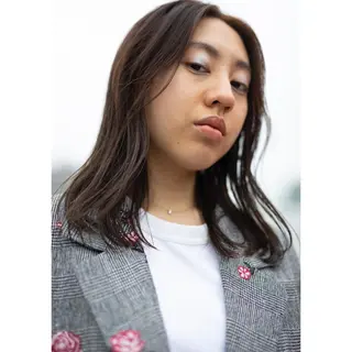 セミロング カラー morrow by suntown所属・東浦和morrow SERINAのヘアスタイル
