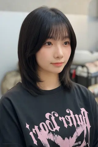ミディアム ✨韓国ヘア✨ レイヤー✂️鎌倉楓麻のヘアスタイル