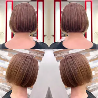 ショート カラー "PEPPU "所属・派手髪、ハイトーン ショートヘアShinのヘアスタイル