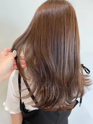 セミロング カラー 暖色カラー/似合わせ カット/名古屋/辻のヘアスタイル