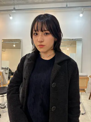 ミディアム カラー パーマ NOUN所属・eri kinjoのヘアスタイル