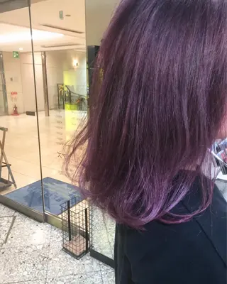 セミロング カラー ヘアアレンジ ボブ/ミニボブ/ 立河今日子のヘアスタイル