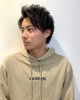 ショート カラー メンズ レイヤー🇰🇷 韓国ヘア💕トモミのヘアスタイル