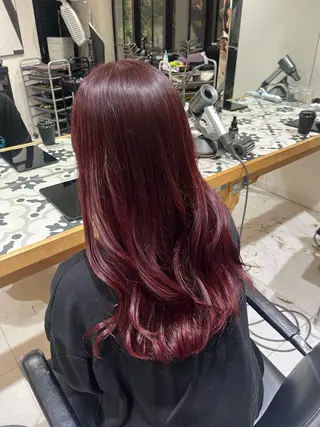 ロング カラー ナミ🩶暗髪/暖色 ❤️/透明感/縮毛のヘアスタイル