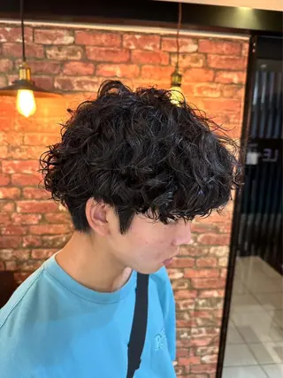 パーマ メンズ mio/【日本橋】 パーマモデルのヘアスタイル
