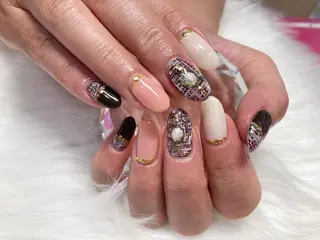 ミディアム ネイル nail yukkoのネイルデザイン