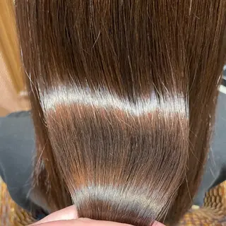 ミディアム カラー パーマ エイジングケア特化 美容師✂️山崎竜二のヘアスタイル