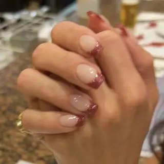 ネイル unwind ┊︎冬っぽネイル🧸のネイルデザイン