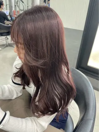 ロング カラー パーマ レディースカット無料 🎀yuikaのマツエク・マツパデザイン